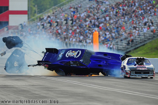 Illustration for article titled Here Are A Bunch Of Photos Of A Fiery NHRA Crash
